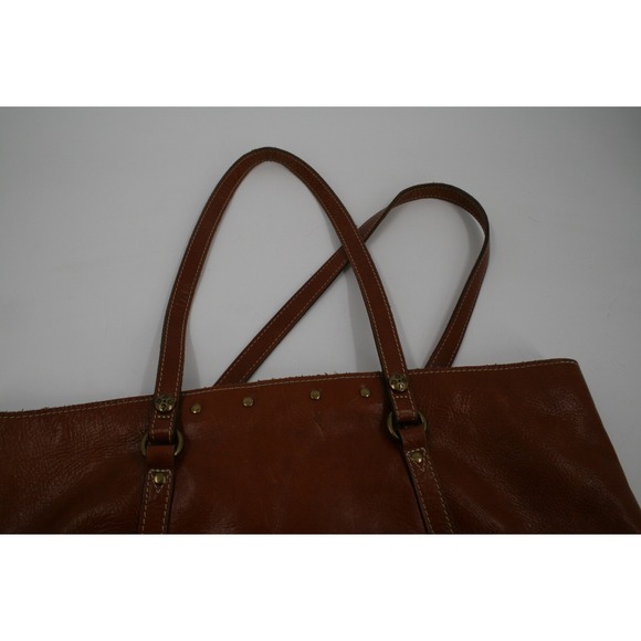 Patricia Nash Leather Tote Bag Studded Accents Shoulder Bag Large - Picture 10 of 15
